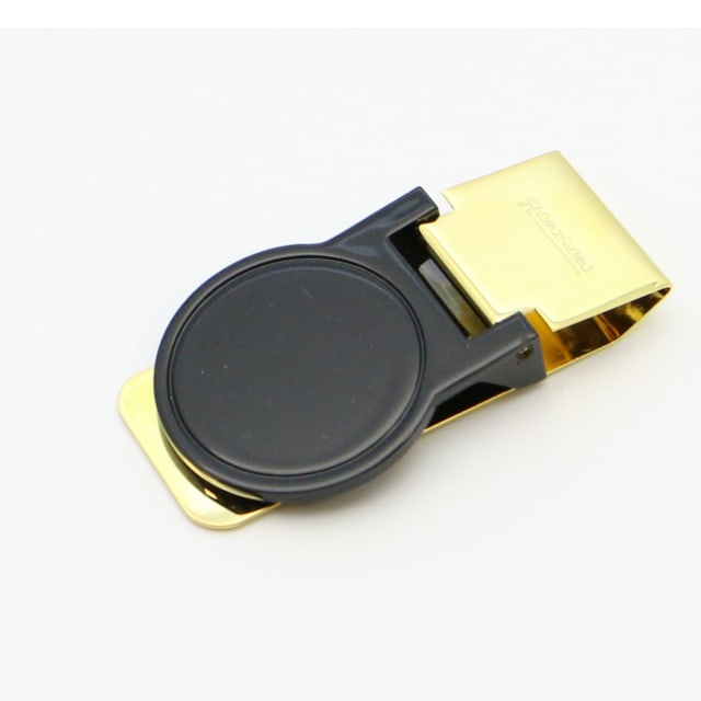RONSON M/CLIP FLIP BLK/GLD GIFT BOX