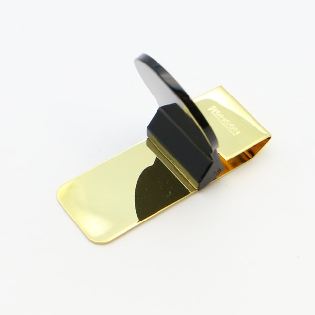 RONSON M/CLIP FLIP BLK/GLD GIFT BOX