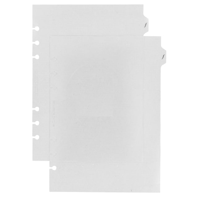 FILOFAX A5 TRANSPARENT FLYLEAF W/TAB 2PK