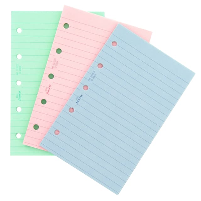 FILOFAX MINI REFILL FASHION COLOUR RULED 30PK