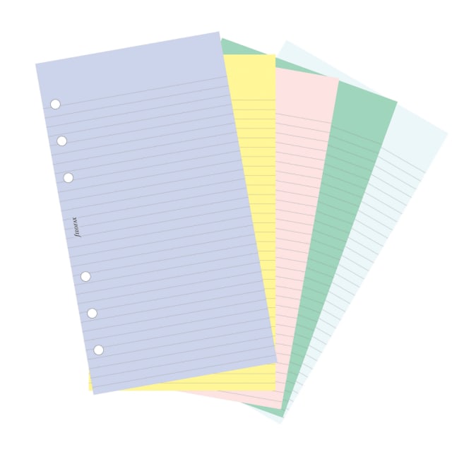 FILOFAX PER REFILL COLOUR PLAIN/RULED 100PK