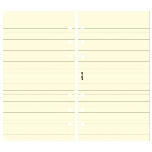 FILOFAX PERSONAL REFILL COTTON CREAM RULED 20PK