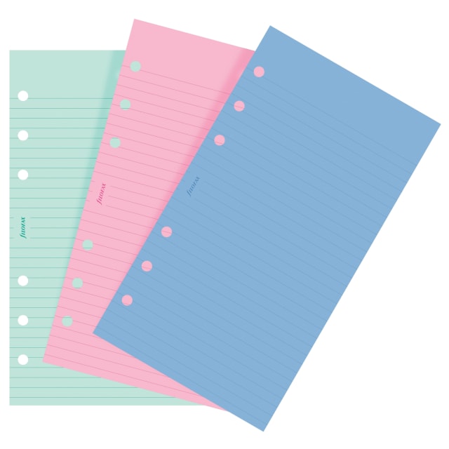 FILOFAX PERSONAL REFILL COLOUR RULED 30PK