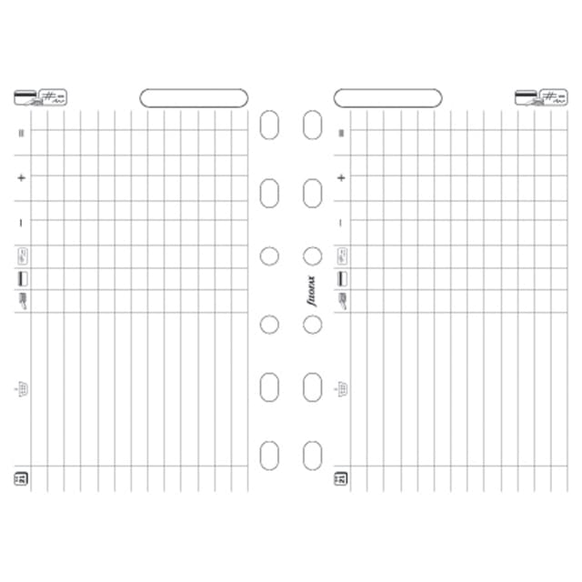 FILOFAX POCKET REFILL WHITE FINANCES 20PK