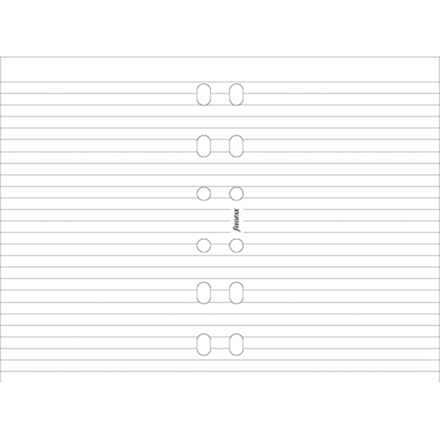 FILOFAX POCKET WHITE RULED NOTEPAD 40PGS