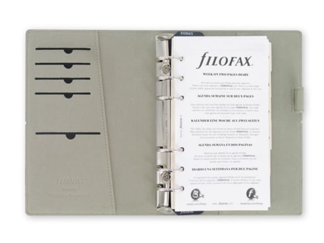 FILOFAX PERSONAL DOMINO ORGANISER BLACK
