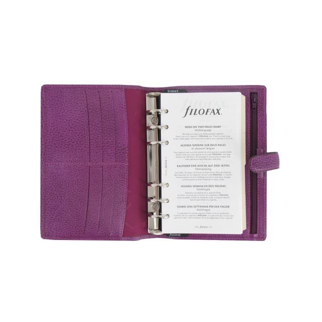 FILOFAX PERSONAL FINSBURY ORGANISER RASPBERRY