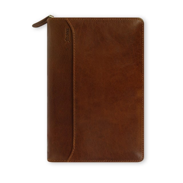 PERSONAL LOCKWOOD ZIP ORGANISER COGNAC