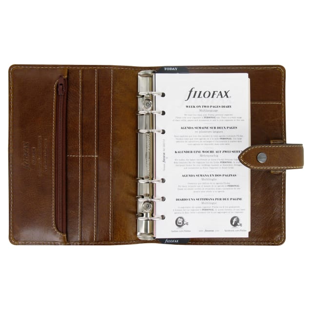 FILOFAX PERSONAL MALDEN ORGANISER OCHRE