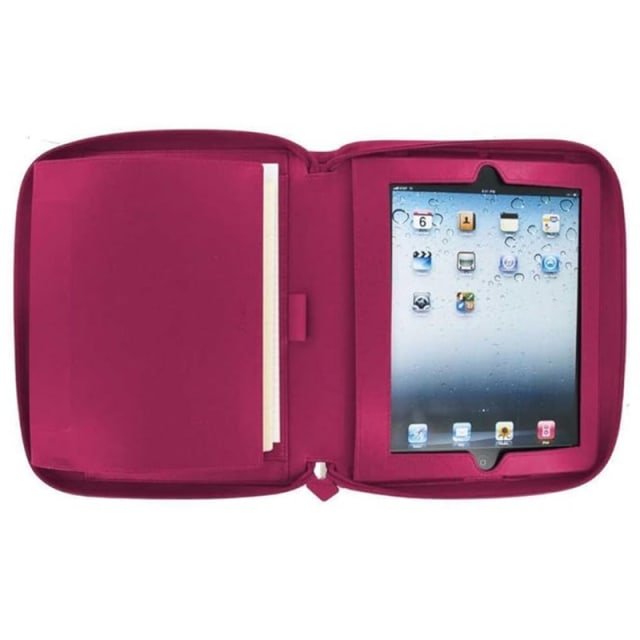 FILOFAX PENNYBRIDGE IPAD ZIP FOLDER RED