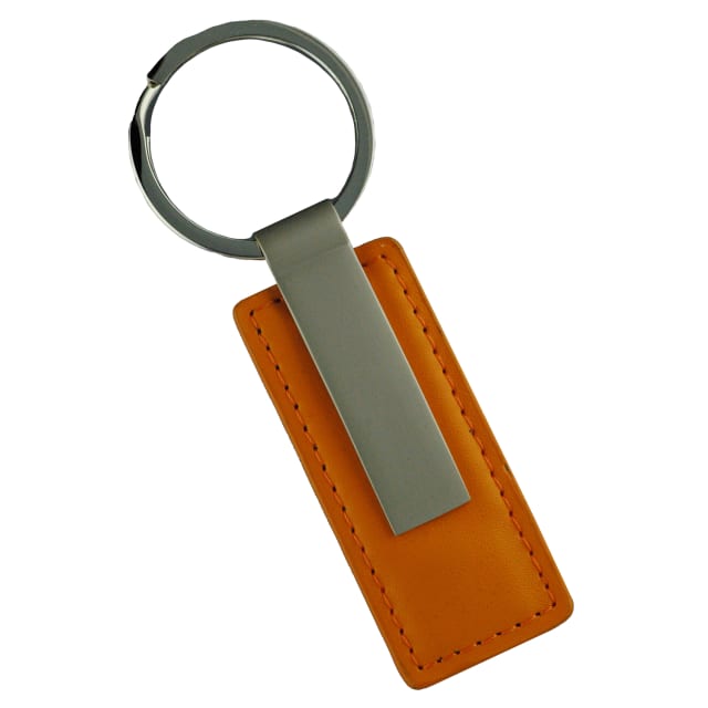 LIFEFX Orange/Chrome Keyring