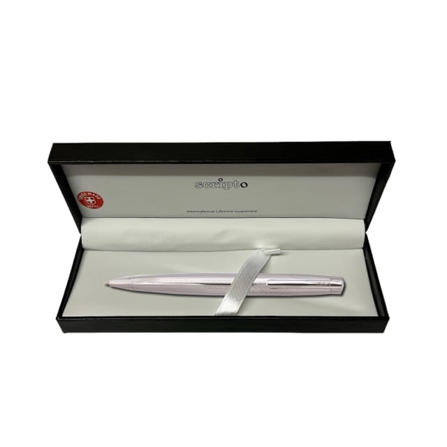 SCRIPTO Tribute Ballpoint Chrome Etched