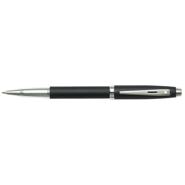 SHEAFFER 100 Matte Black / Nickel Polished Trim Roller Ball Pen