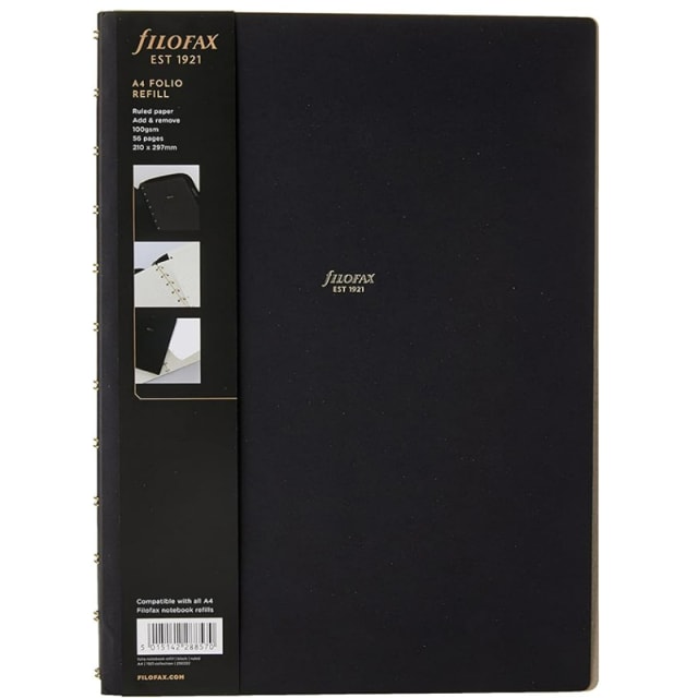 FILOFAX 1921 Collect A4 Folio Refill Blk