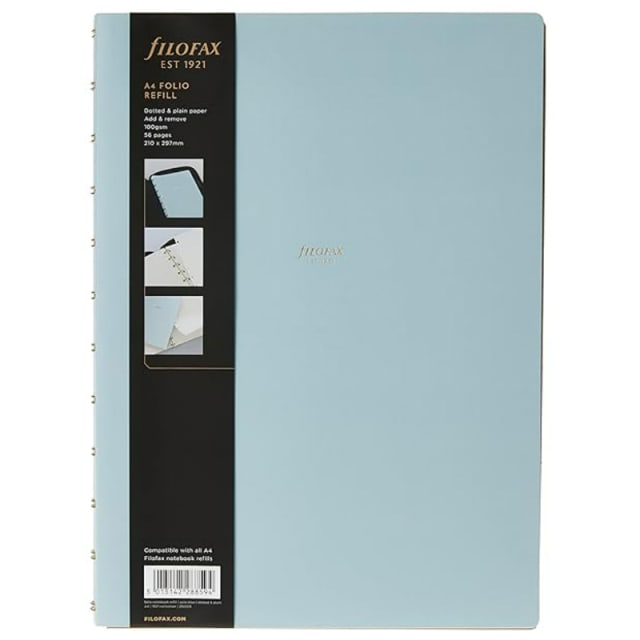 FILOFAX 1921 Collect A4 Folio Refill Pale Blue