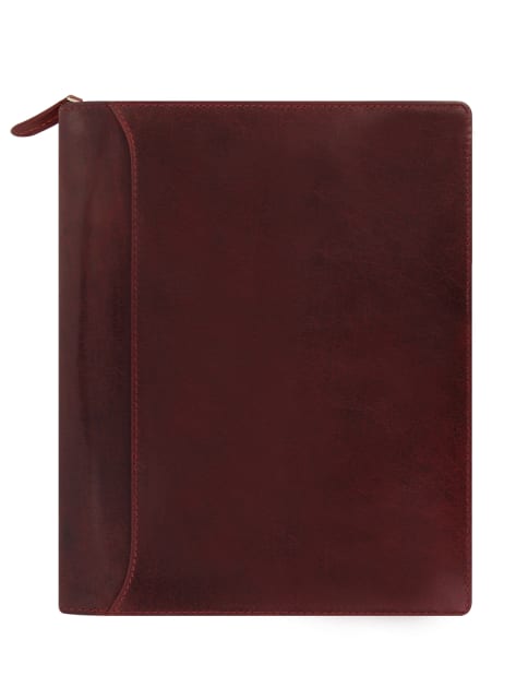 FILOFAX A5 LOCKWOOD ZIP ORGANISER GARNET
