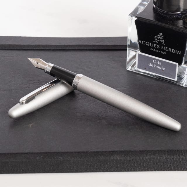 111518 sheaffer vfm Fountain Pen strobe silver-2