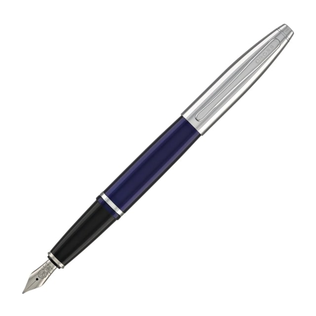 CROSS Calais Blue Lacquer Fountain Pen, Medium Nib