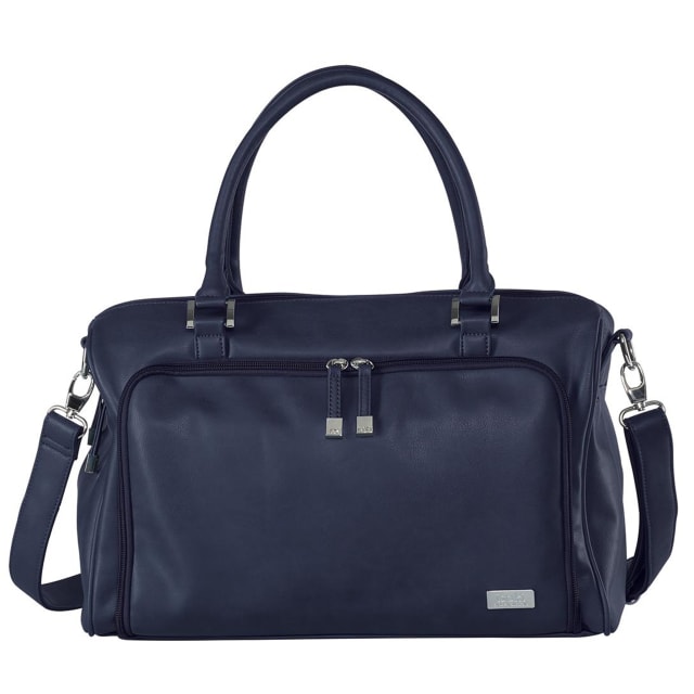 ISOKI DOUBLE ZIP SATCHEL ESPERANCE NAVY