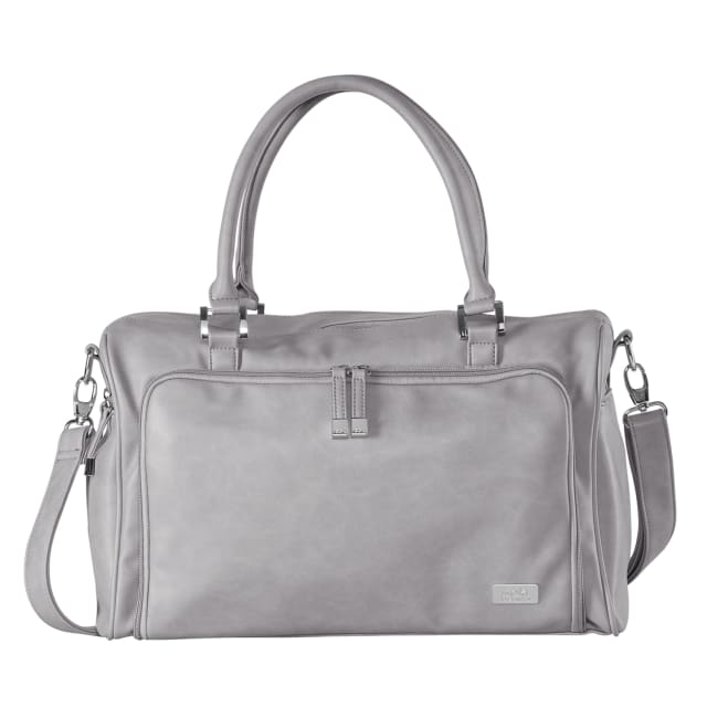 ISOKI DOUBLE ZIP SATCHEL PORTSEA LT GREY