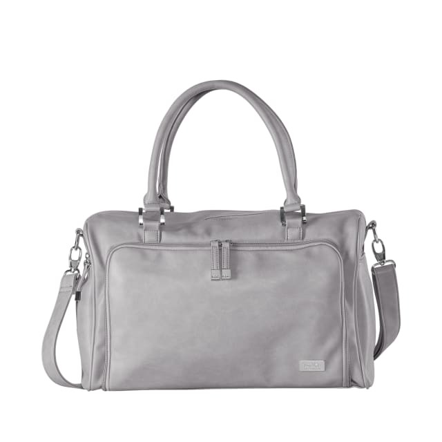 ISOKI DOUBLE ZIP SATCHEL PORTSEA LT GREY