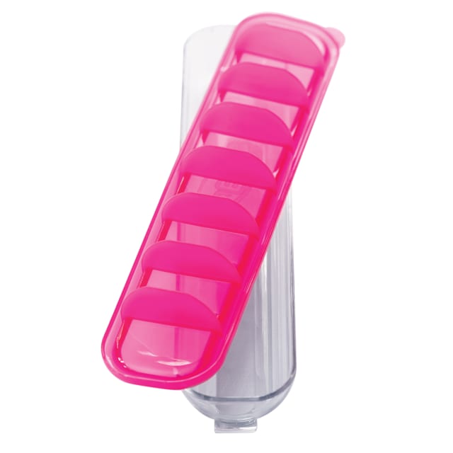 Qubies Pink Ice & Food Portion Freezing Tray