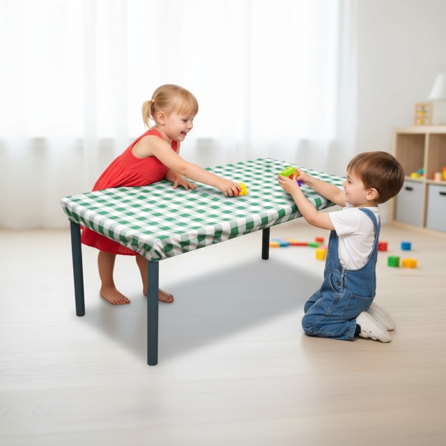 SILLY BILLYZ Tablecloth 120X60CM GINGHAM RECT GREEN