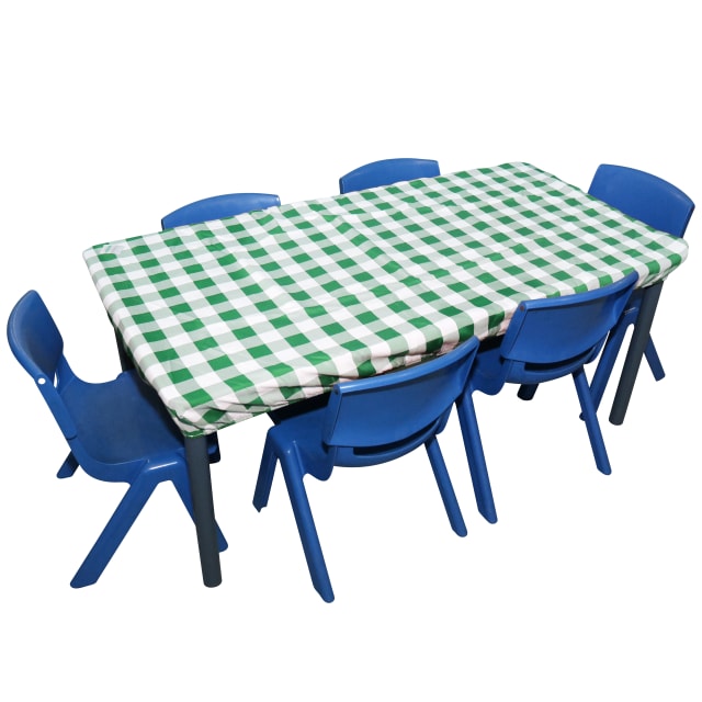 SILLY BILLYZ Tablecloth150cmx60cm Gingham Green