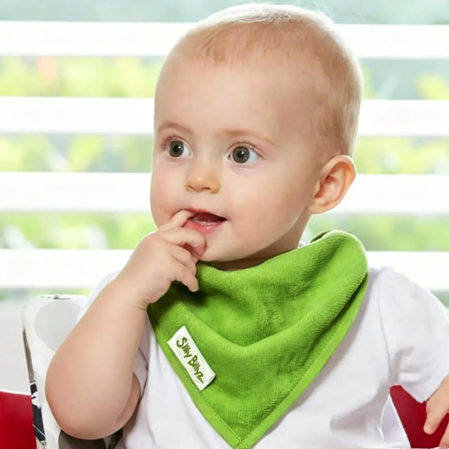 SILLY BILLYZ TOWEL BANDANA BIB LIME