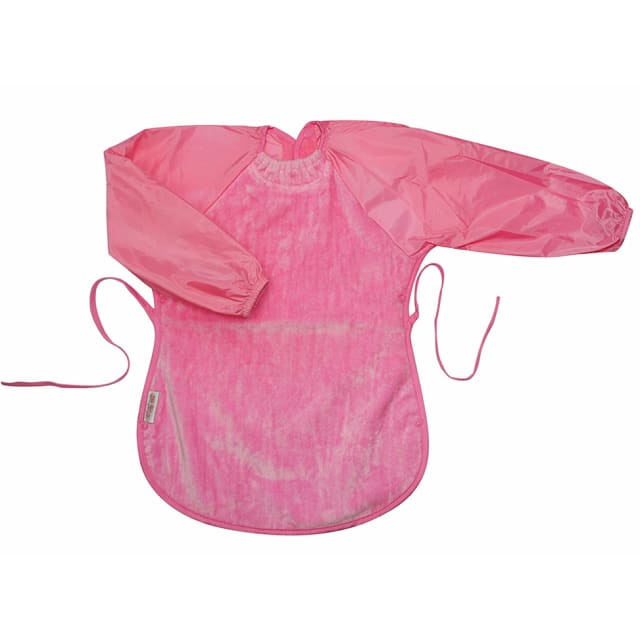 SILLY BILLYZ TOWEL MESSY EATER BIB CERISE
