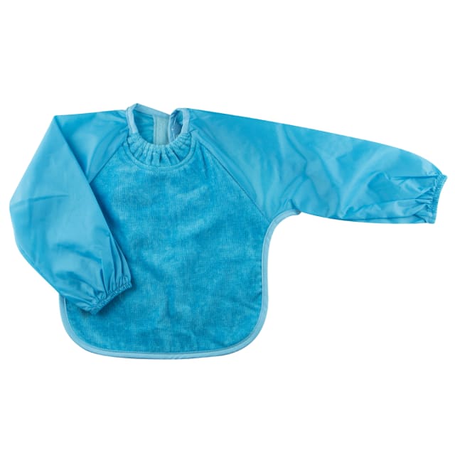 SILLY BILLYZ TOWEL SMALL L/S BIB AQUA