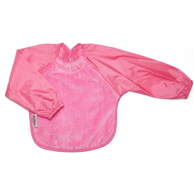 SILLY BILLYZ TOWEL SMALL L/S BIB CERISE