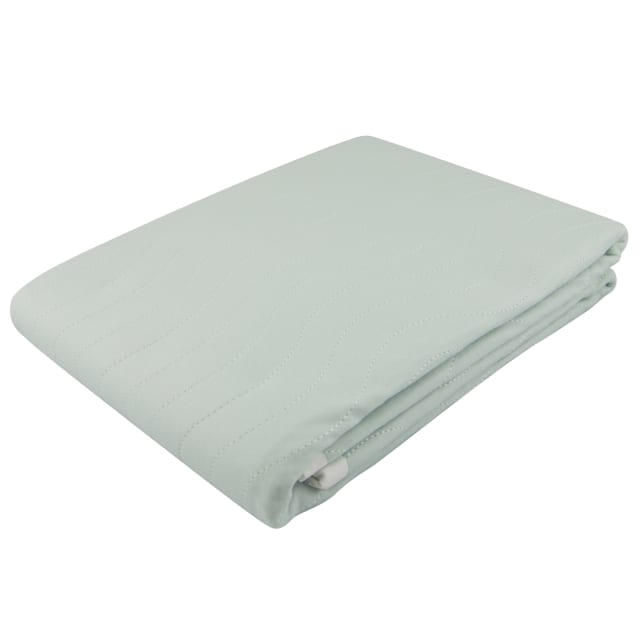 WATER/PROOF DOUBLE BED PROTECTOR PALE BLU 135x100