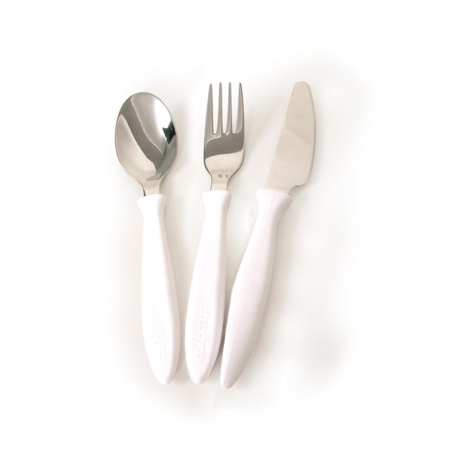 STEADYCO LETS EAT CUTLERY 3PCS WHITE