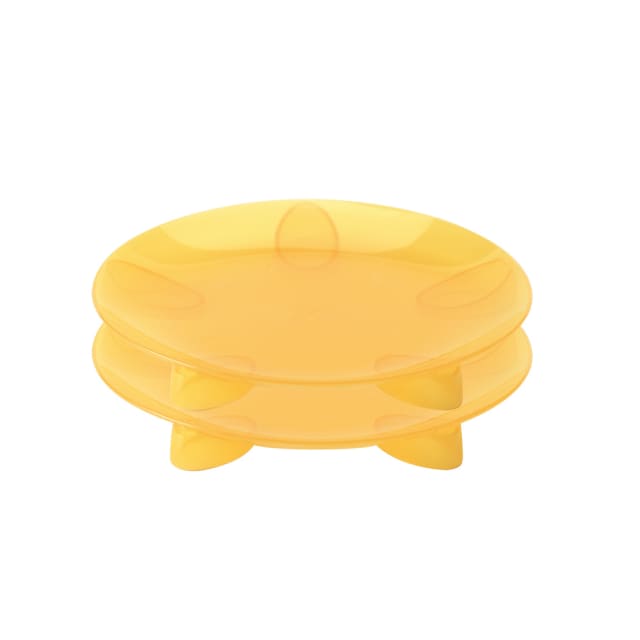 STEADYCO LETS EAT SNACK PLATE 2PK YELLOW