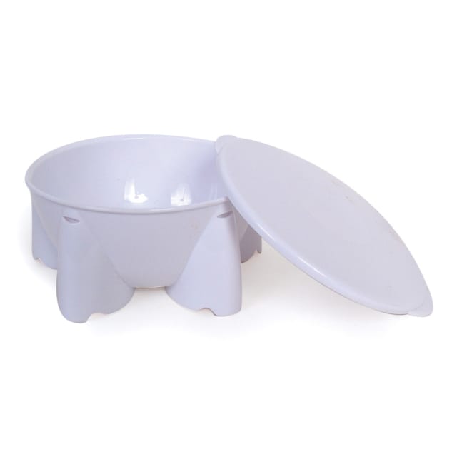 STEADYCO LETS EAT SNACK POT LID WHITE