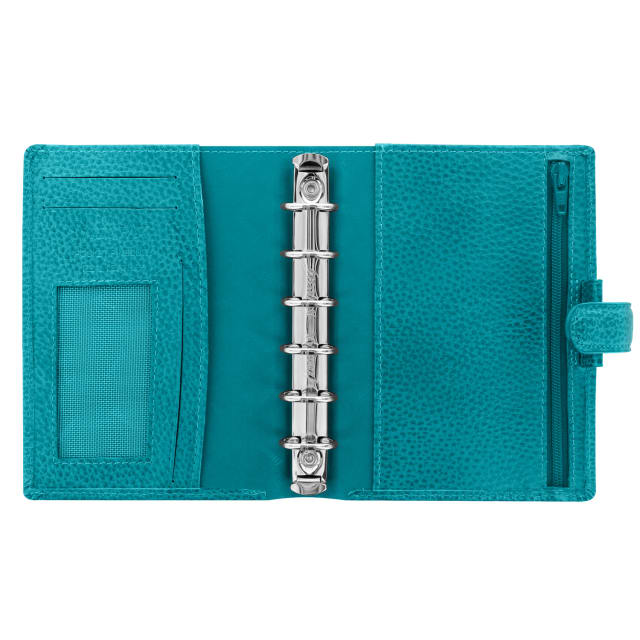 PERSON COMPACT CLASSIC CROC ORGANISER EBONY