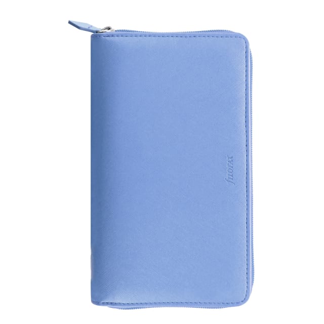 PERSONAL COMPACT SAFFIANO ZIP ORGANISER VISTA BLU