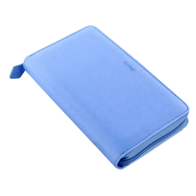 PERSONAL COMPACT SAFFIANO ZIP ORGANISER VISTA BLU