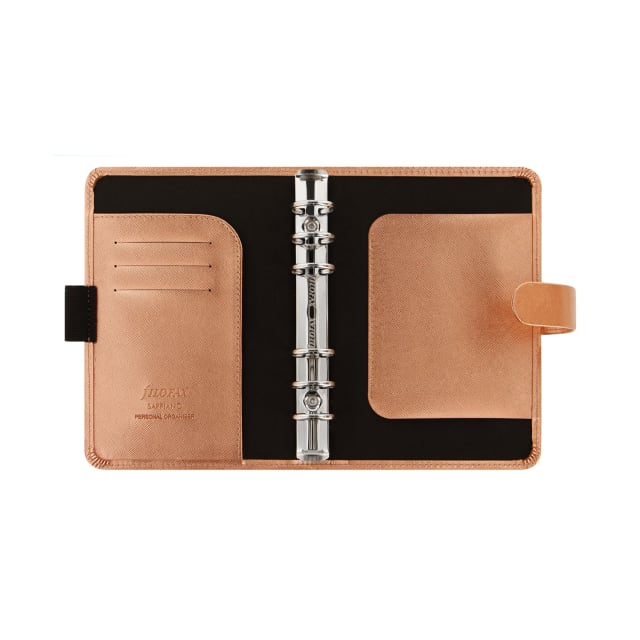 FILOFAX PERSONAL SAFFIANO ORGANISER ROSE GOLD