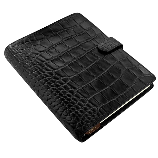 FILOFAX A5 CLASSIC CROC ORGANISER EBONY