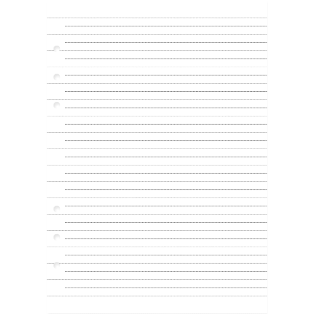 FILOFAX A5 CLIPBOOK REFILL RULED 25PK