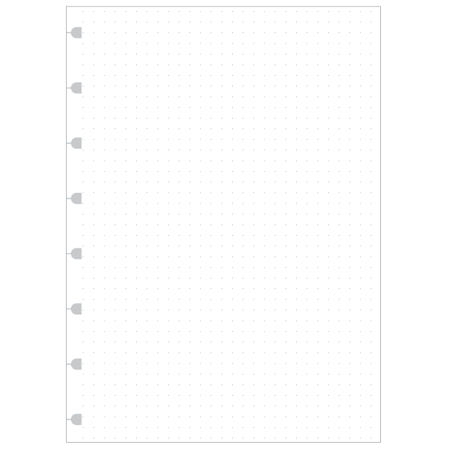 FILOFAX A5 NOTEBOOK REFILL DOTTED 32PK