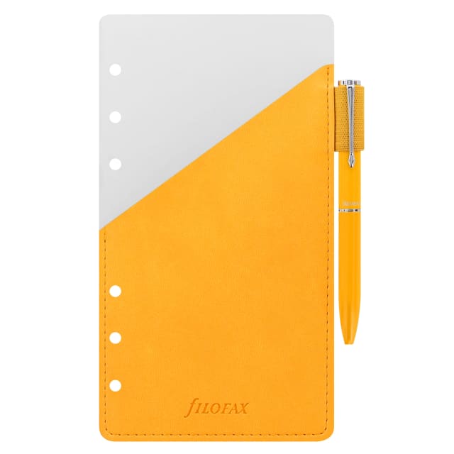 FILOFAX PERSONAL ORGANISER PEN LOOP YELLOW