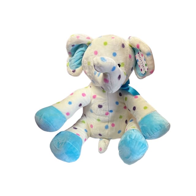 ANIPALS AP 45036 Dot Elephant Blue 34cm