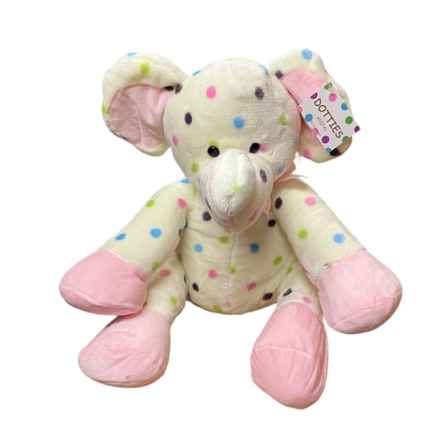 ANIPALS AP 45038 Dot Elephant Pink 34cm