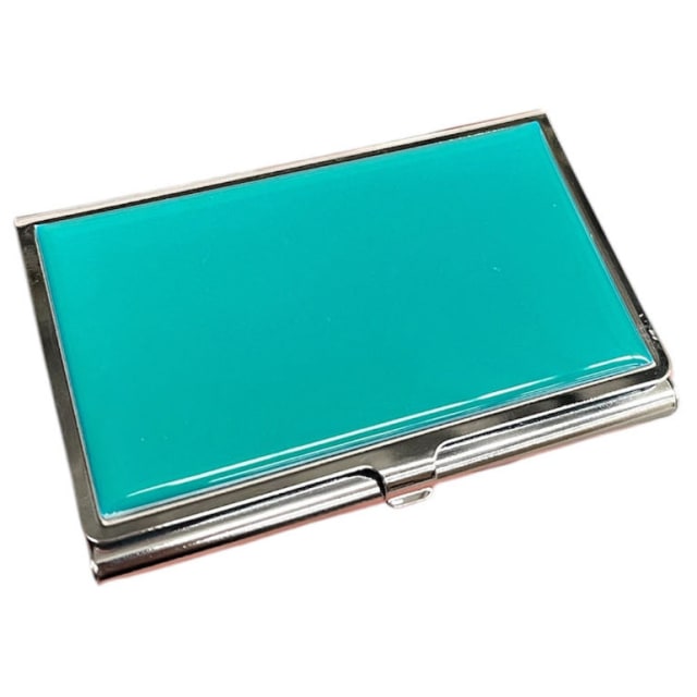 GDESIGN A3361 Enamel Card Case Aqua