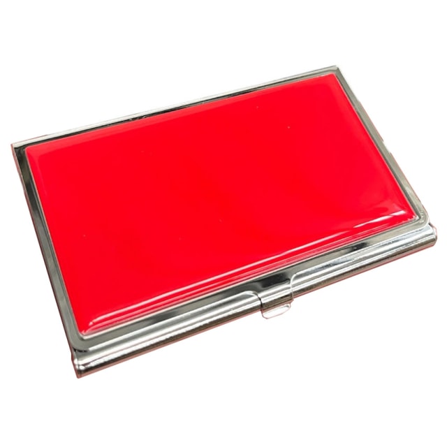 GDESIGN A3361 Enamel Card Case Red
