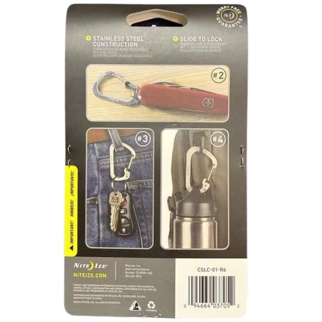 NITE IZE Slidelock Carabiner 3pack