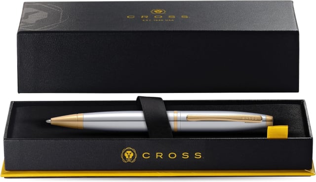 CROSS Calais Medalist Chrome/Gold Ballpoint Pen